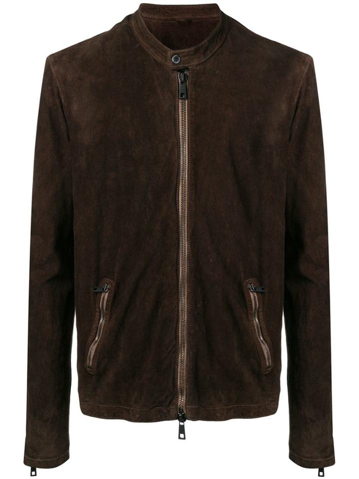 Giorgio Brato Biker Jacket - Brown