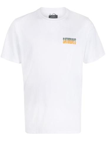 Saturdays Nyc Gradient Logo T-shirt - White