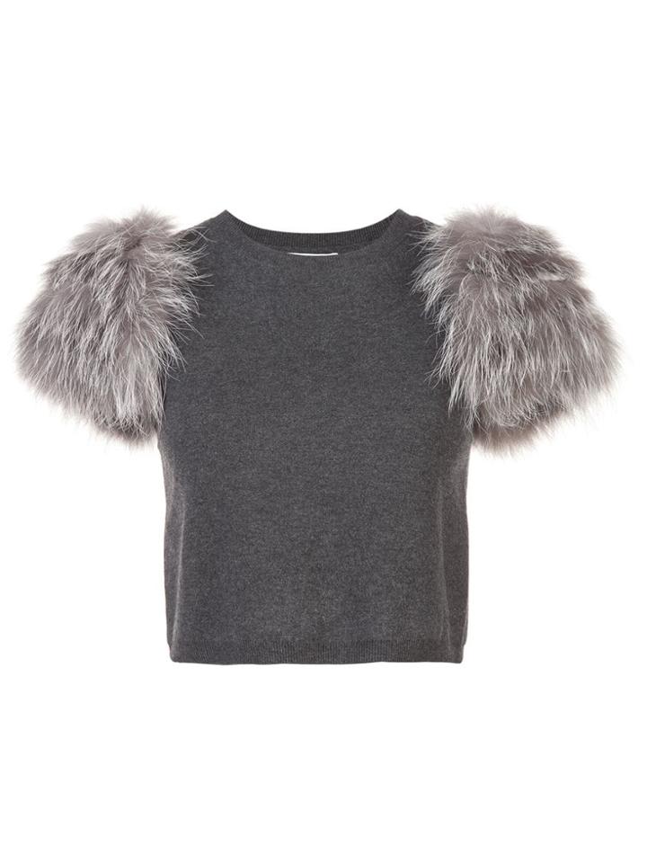 Alice+olivia Ciara Sweater - Grey