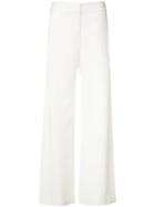 Halston Heritage - Flared Pants - Women - Polyester - 10, White, Polyester