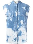 8pm Sequin Shirt, Women's, Size: Medium, Blue, Cotton/polyester/polyethylene