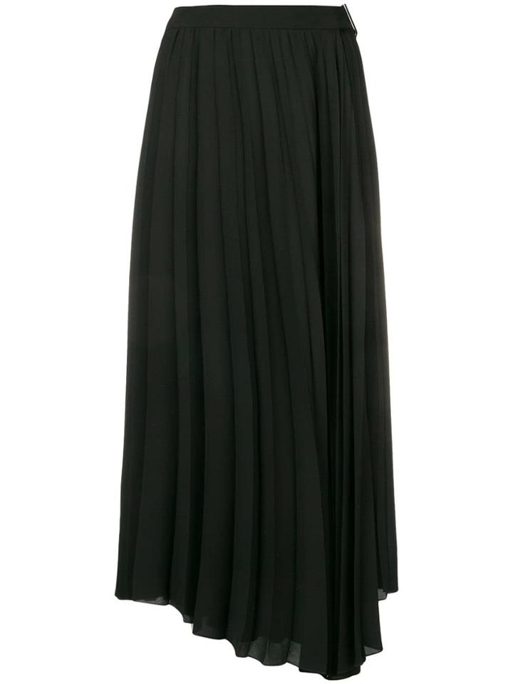 Luisa Cerano Pleated Midi Skirt - Black