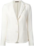 Eleventy - Two-button Blazer - Women - Silk/cashmere - 46, Women's, White, Silk/cashmere