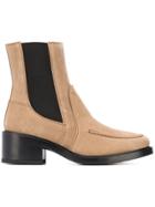 Tod's Block Heel Ankle Boots - Neutrals