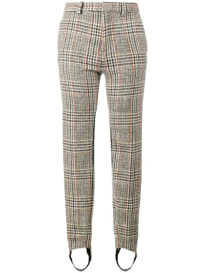 Y / Project Tweed Slim Leg Stirrup Trousers - Nude & Neutrals