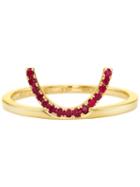 Ruifier 'visage Ruby Crescent' Ring