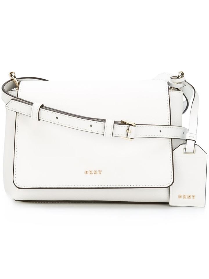 Dkny Flap Crossbody Bag, Women's, White