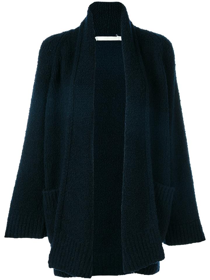 Vince - Shawl Lapel Cardigan - Women - Wool - M, Blue, Wool