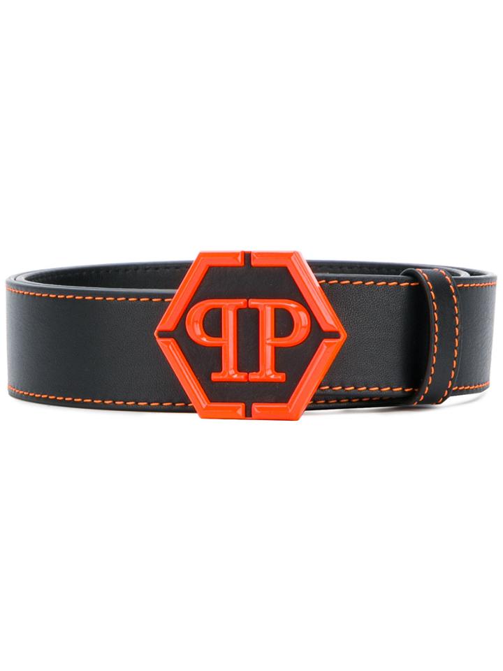 Philipp Plein Aquatic Heart Belt - Black