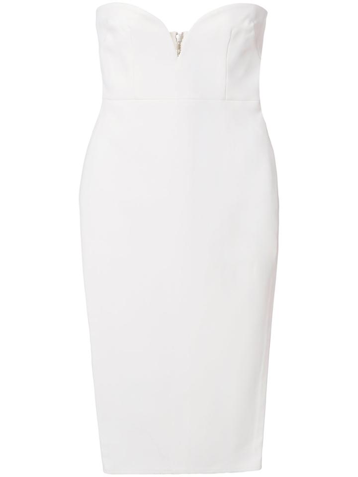 Alex Perry Conan Sweetheart Fitted Dress - White