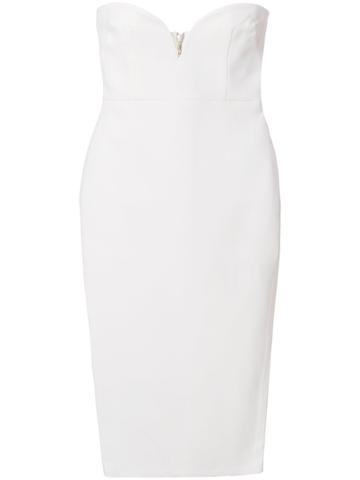 Alex Perry Conan Sweetheart Fitted Dress - White