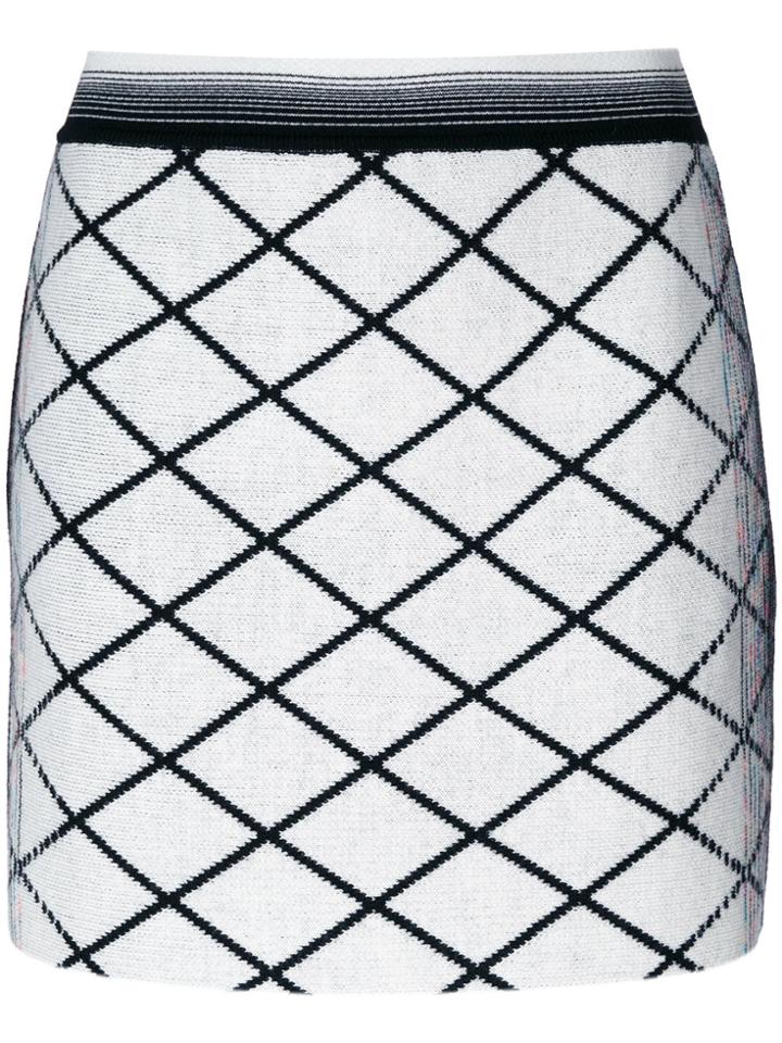 Missoni Diamond Patterned Mini Skirt - White