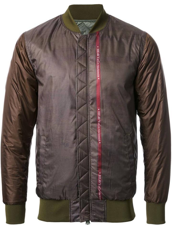 Yoshiokubo Skull Print Bomber Jacket - Green