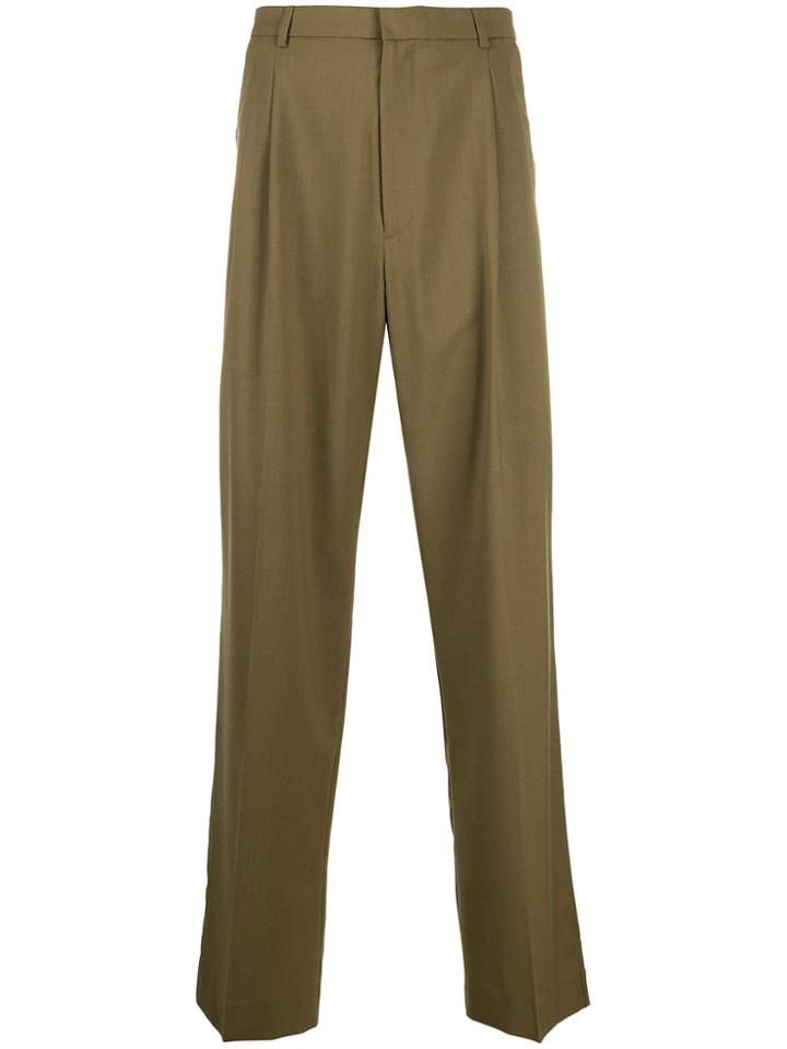 Cmmn Swdn Double-pleat Trousers - Green