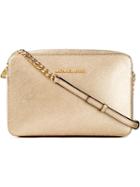 Michael Michael Kors Jet Set Travel Crossbody Bag, Women's, Gold, Leather