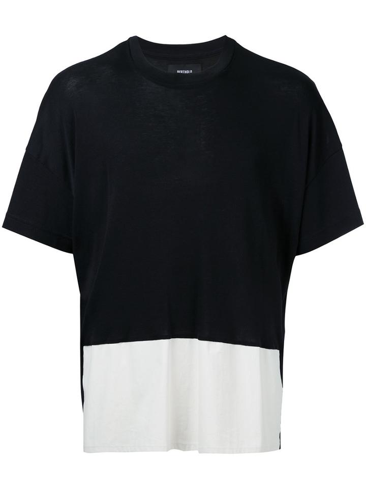 Berthold - Inset Detail T-shirt - Men - Cotton - M, Black, Cotton