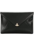 Vivienne Westwood Logo Envelope Clutch - Black