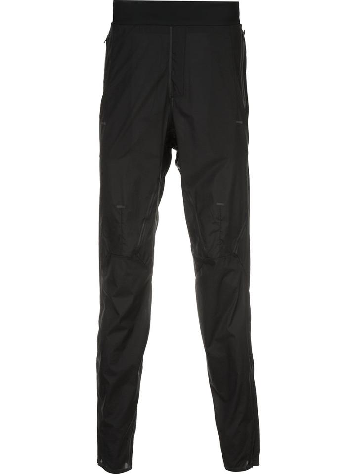 Y3 Sport Slim-fit Track Pants, Men's, Size: Medium, Black, Polyamide/spandex/elastane