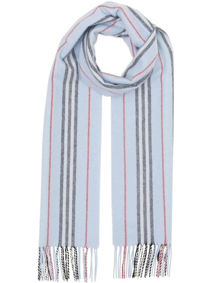 Burberry Icon Stripe Cashmere Scarf - Blue