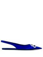 Balenciaga Bb Flat Slingback Ballerinas - Blue