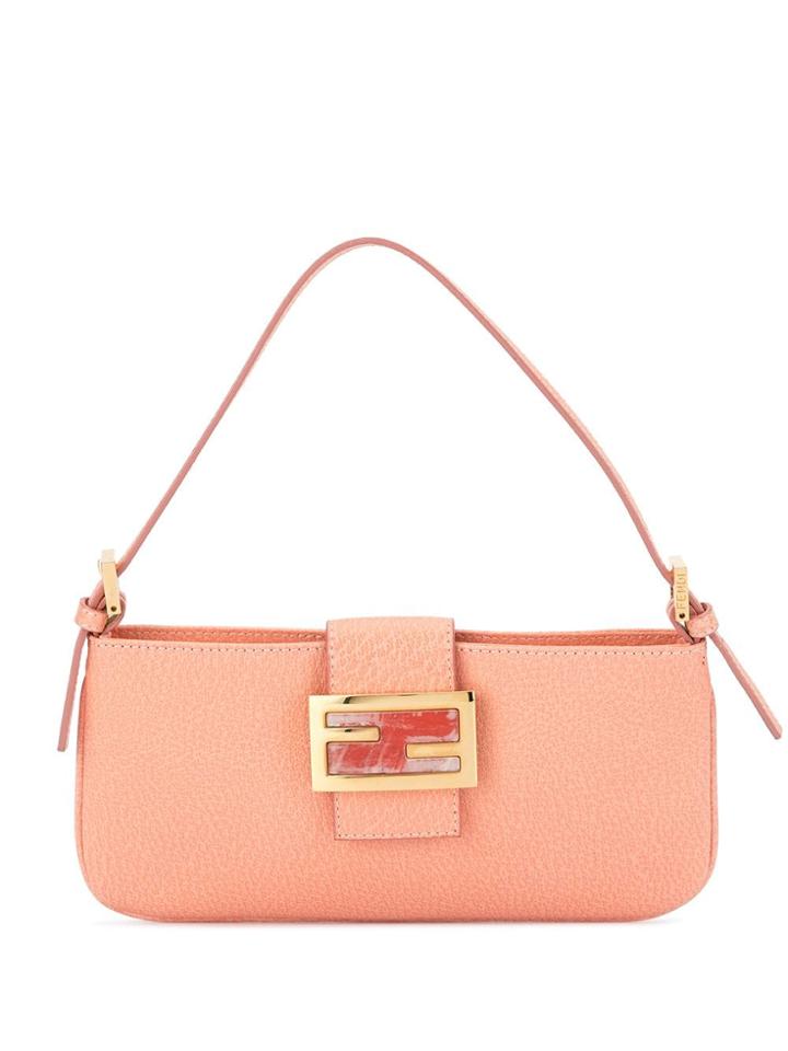 Fendi Pre-owned Stone Mamma Shoulder Bag - Pink