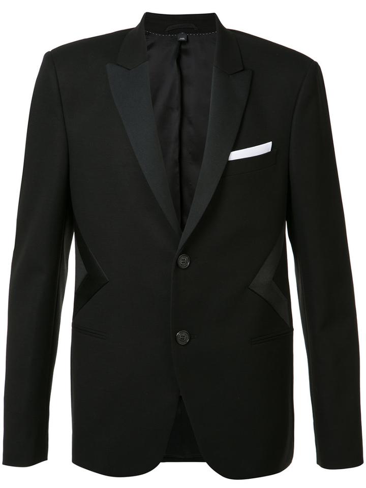Neil Barrett Tuxedo Jacket, Men's, Size: 50, Black, Cotton/polyamide/acetate/polyester