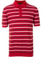 Roberto Collina Terry Towelling Polo Shirt, Men's, Size: 50, Red, Cotton/polyamide