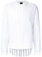 Juun.j Double Layered Shirt, Men's, Size: 52, White, Cotton/spandex/elastane