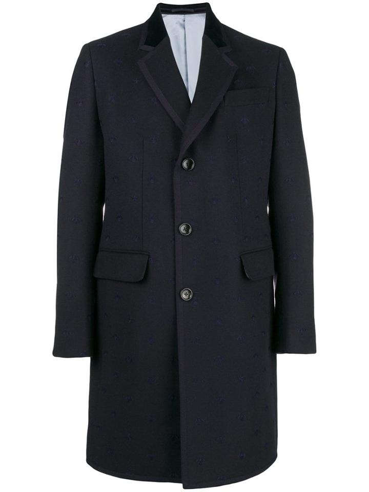 Gucci Bound Collar Coat - Blue