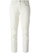 J Brand Cropped Slim Jeans, Women's, Size: 27, Nude/neutrals, Cotton/spandex/elastane