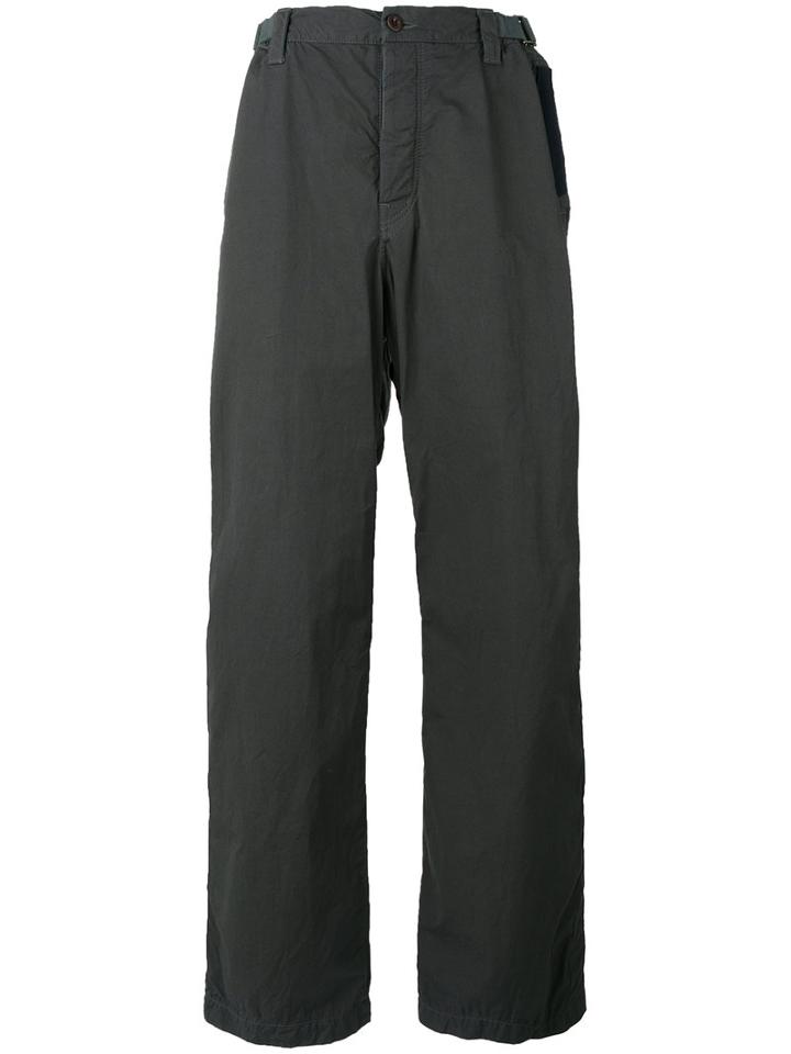 Sacai Over-dyed Cargo Trousers, Men's, Size: 2, Grey, Cotton
