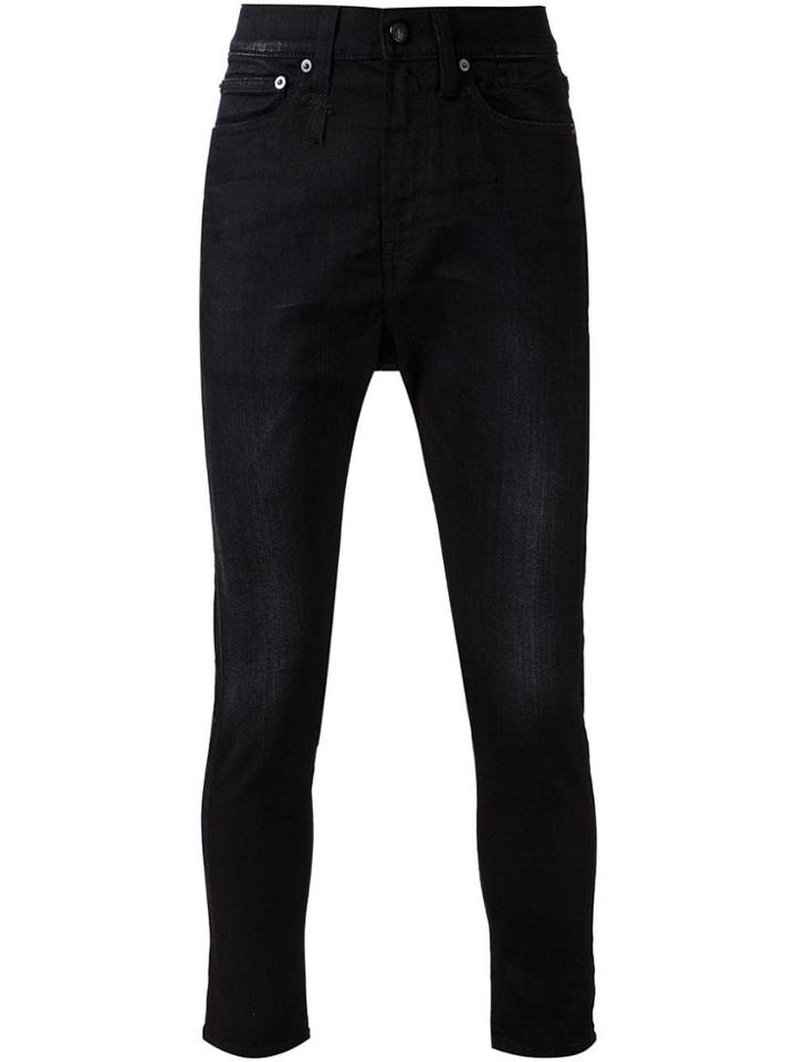 R13 Drop-crotch Skinny Jeans - Black