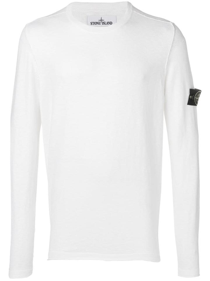 Stone Island Basic Sweater - White