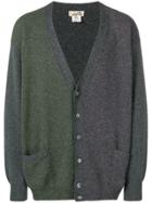 Hermès Vintage Colour Block Cardigan - Grey
