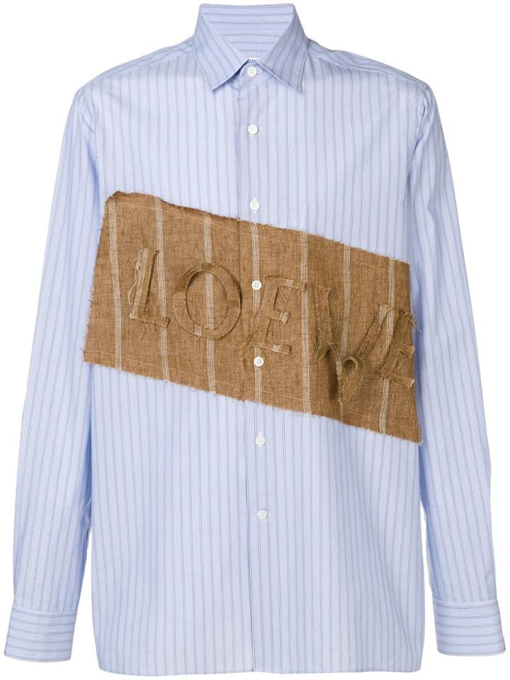 Loewe Logo Patch Shirt - Blue