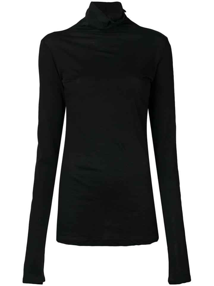 Unravel Project Mock Neck Sweater - Black