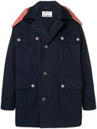Acne Studios Contrast Panel Parka - Blue