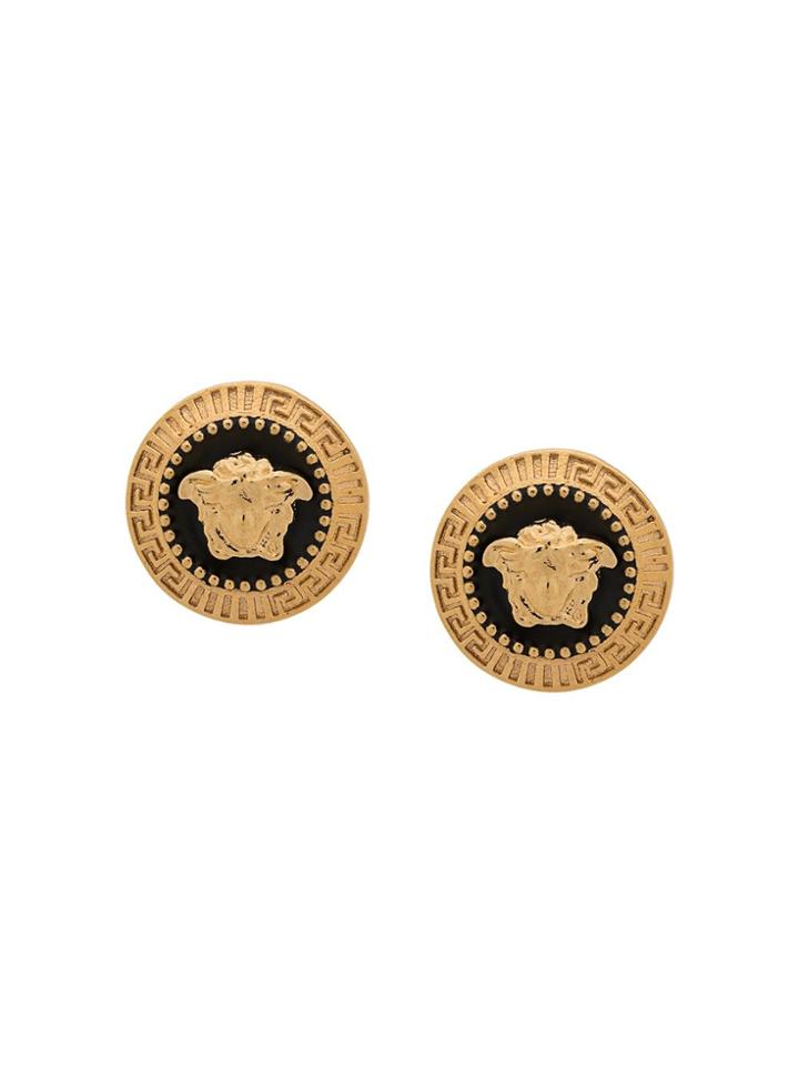 Versace Medusa Head Earrigns - Gold