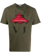 Valentino X Undercover Ufo Print T-shirt - Green