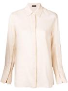 Joseph Wide Cuff Shirt - Neutrals