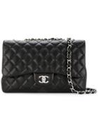 Chanel Vintage Jumbo Quilted Bag - Black