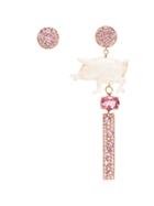 Francesca Villa Pink 18k Gold And Sapphire Earrings - Pink Gold