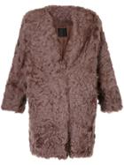 Domenico + Savio Textured Single-breasted Coat - Brown