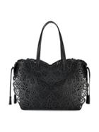 Sophia Webster Liara Laser Cut Tote Bag - Black