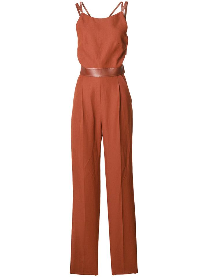 Roberto Cavalli Tailored Fitted Jumpsuit - Brown