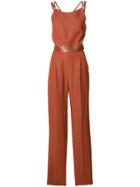 Roberto Cavalli Tailored Fitted Jumpsuit - Brown