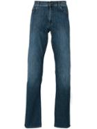 Canali Slim-fit Jeans, Men's, Size: 54, Blue, Cotton/elastodiene/polyester