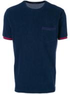 The Gigi Striped Detail T-shirt - Blue