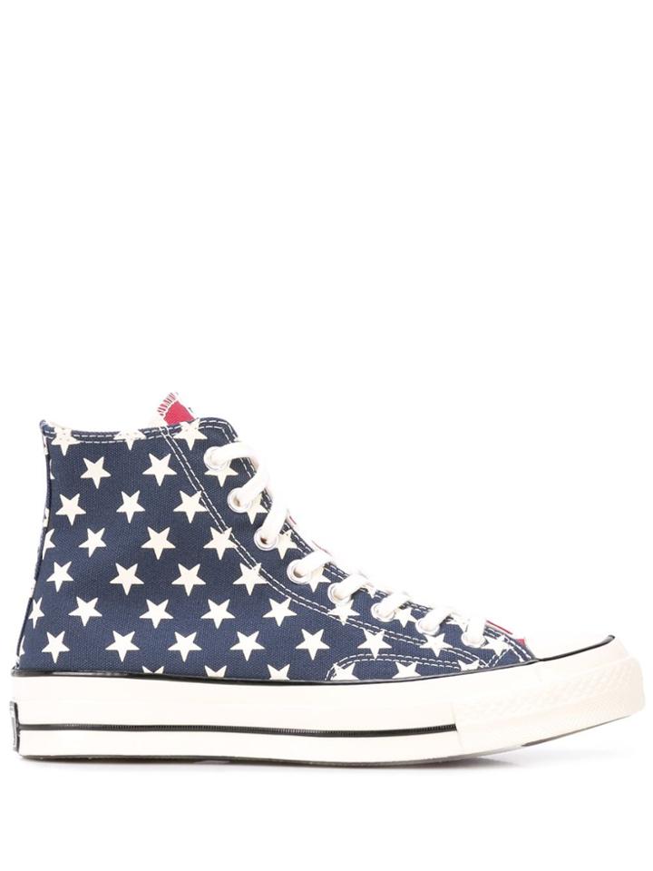 Converse Star Print Sneakers - White