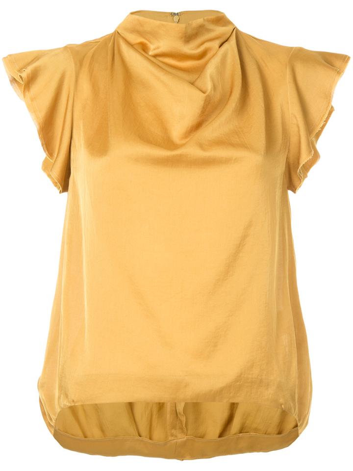 08sircus High-neck Blouse - Brown